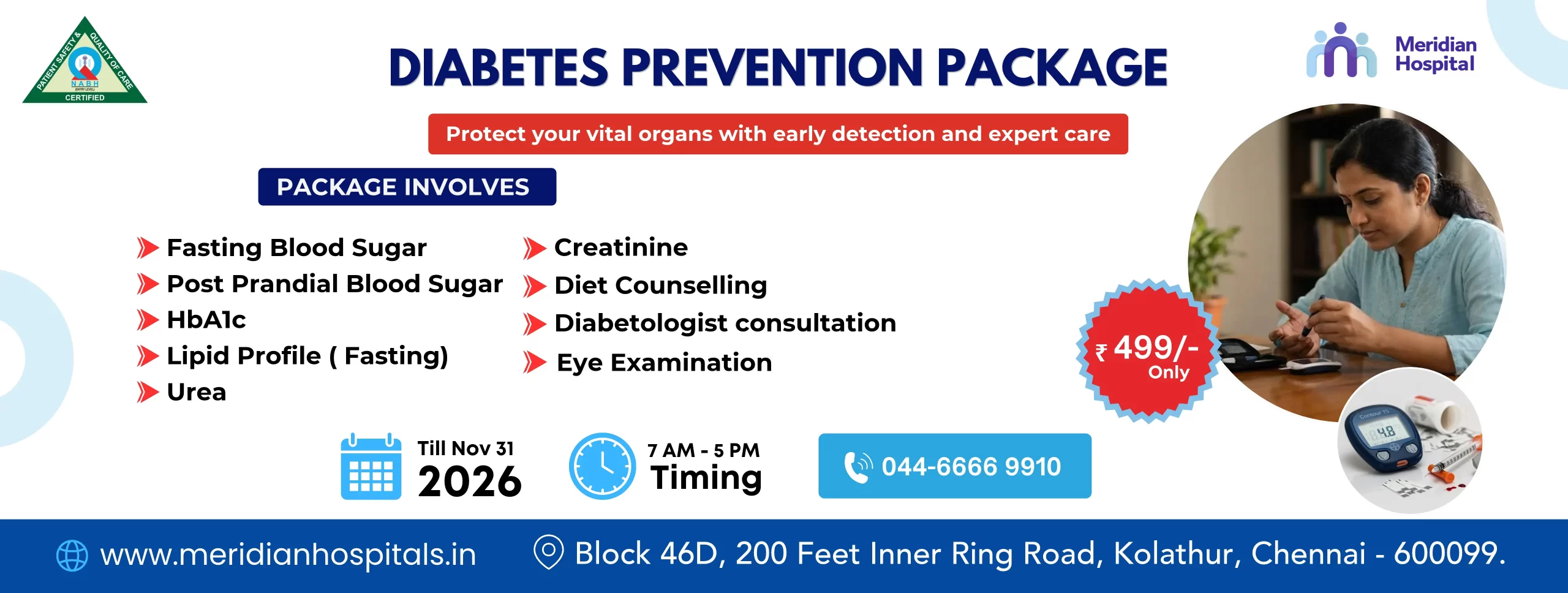 Top Diabetes Prevention Package in Chennai